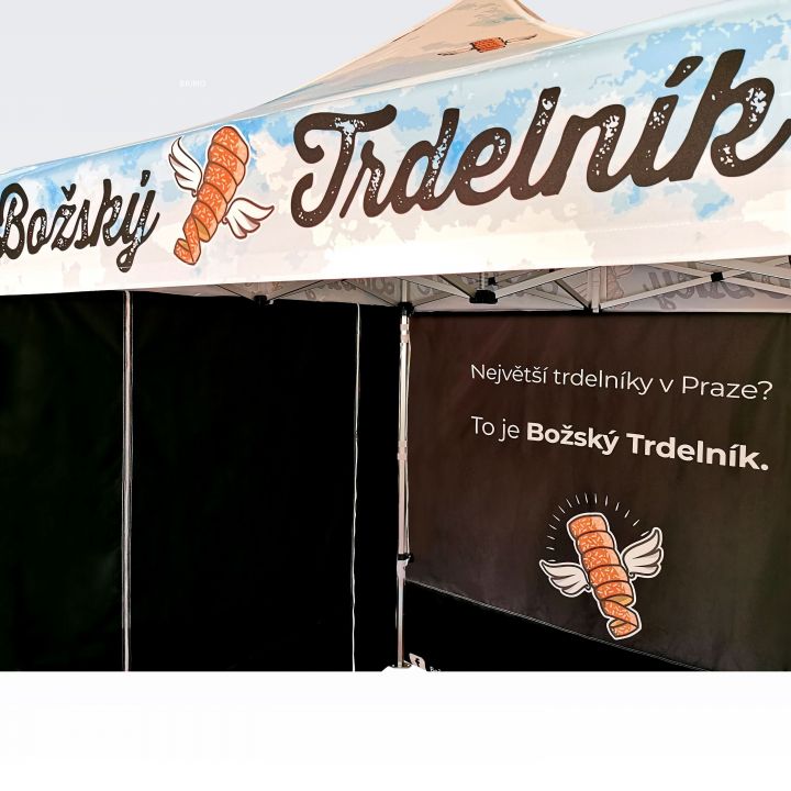 Skladací nožnicový stan pre outdoorové festivaly s odolnou strechou